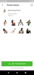 Kyrie Irving Stickers screenshot 10