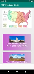 US Time Zone Clock screenshot 0