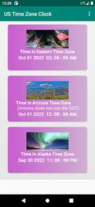 US Time Zone Clock screenshot 2