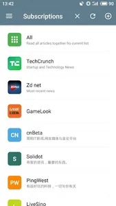 Rolly RSS Reader screenshot 1