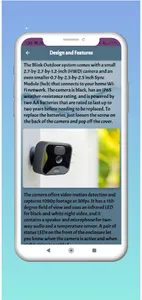 Blink outdoor camera guide screenshot 1