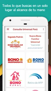 Consulta Universal Perú Bonos screenshot 1