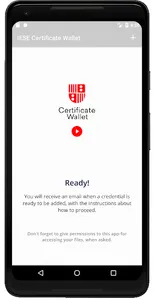 IESE Certificate Wallet screenshot 0