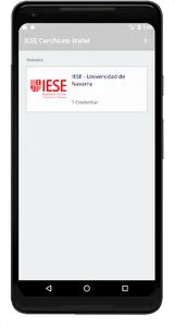 IESE Certificate Wallet screenshot 2