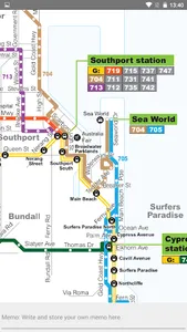 GOLD COAST BUS RAIL MAP OFFLIN screenshot 6