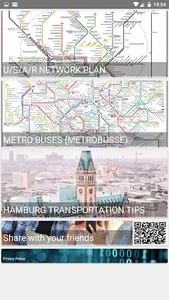 HAMBURG U/S/A/R/BUS HVV MAP screenshot 0