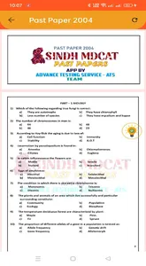 Sindh MDCAT Past Papers screenshot 22