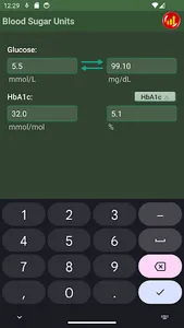 Blood Sugar Unit Converter screenshot 4