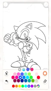 Scary Soniic.EXE Coloring Book screenshot 0