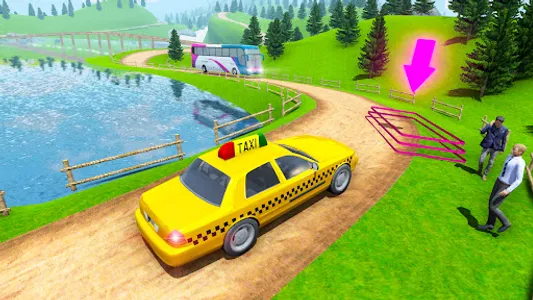 US Taxi Driving: Taxi Game 3D screenshot 11