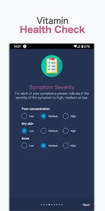 Vitamin Check: Deficiency Diag screenshot 1