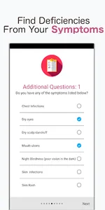 Vitamin Check: Deficiency Diag screenshot 2