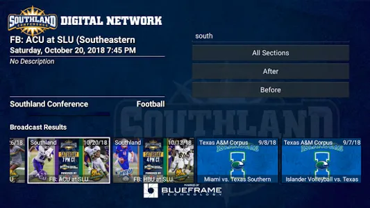 Southland Conference screenshot 1