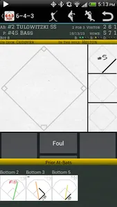 6-4-3 Baseball Scorecard screenshot 1