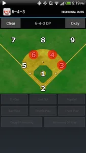 6-4-3 Baseball Scorecard screenshot 3