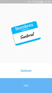 Nombres según el Santoral screenshot 0