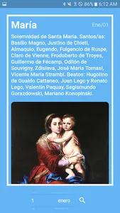 Nombres según el Santoral screenshot 1