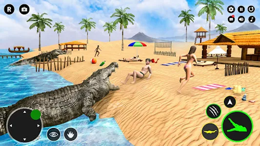 Crocodile Animal Sim Games 3D screenshot 5