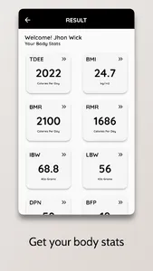 TDEE Calculator screenshot 2