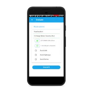 EvaluwayLite Eco Trip Planner screenshot 1