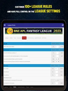 BNI APL Fantasy League screenshot 4