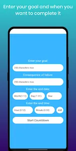 Ultimatum: Goal Countdown screenshot 1