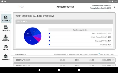 Axos Treasury Management screenshot 2