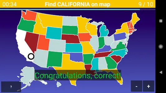 US Map Quiz - 50 States Quiz - screenshot 13