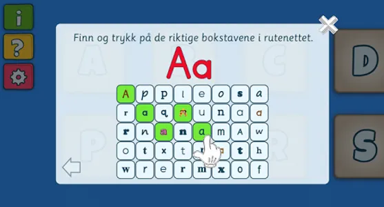 Bokstaver i rutenett screenshot 0