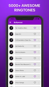 Bollywood Ringtones - Songs screenshot 1