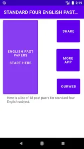 STANDARD FOUR ENGLISH PAST PAP screenshot 3