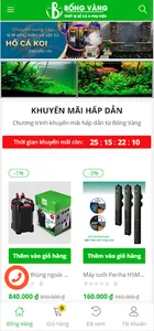Bống Vàng - Thiết bị bể cá & p screenshot 0