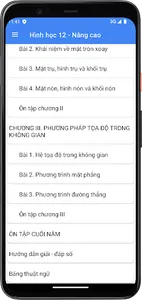 Hình học Lớp12 - Nâng cao screenshot 3