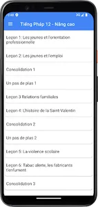 Tiếng Pháp Lớp12 - Nâng cao screenshot 3