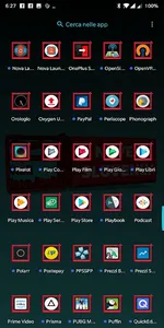 3D Square Red Icon Pack Oneplu screenshot 7