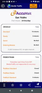 Border Traffic App screenshot 5