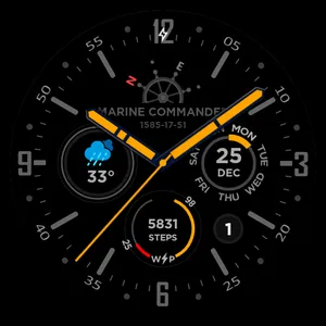 Marine Commander watch face screenshot 4