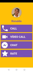Ronaldo Fake Video Call & Chat screenshot 0