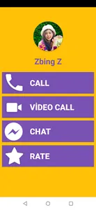 Zbing Z Fake Video Call - Zbin screenshot 0