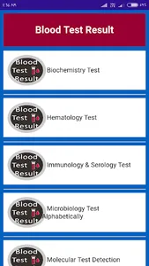 Blood Test Result screenshot 0