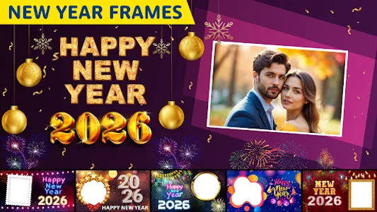 New Year photo frame 2026 screenshot 14
