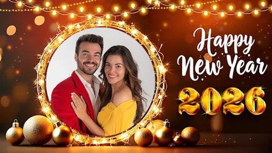 New Year photo frame 2026 screenshot 4