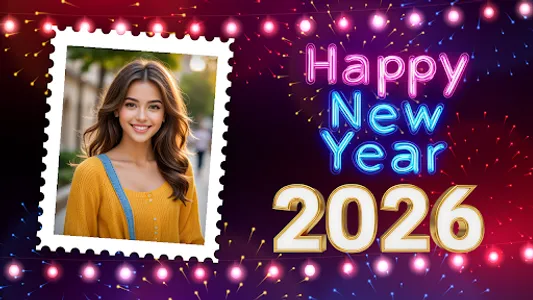 New Year photo frame 2026 screenshot 5