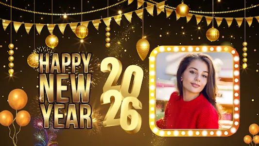 New Year photo frame 2026 screenshot 9