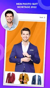 Smarty Men Jacket Photo Editor screenshot 0