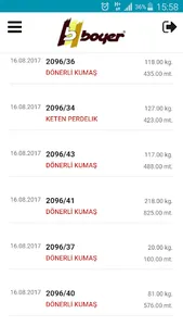 Boyer Tekstil Müşteri Portal screenshot 1