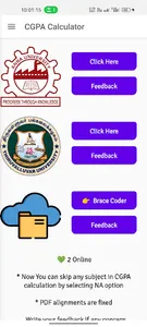 CGPA Calculator+Cloud Storage screenshot 0