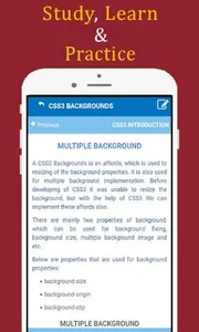 CSS3 tutorial offline app - Ad screenshot 3