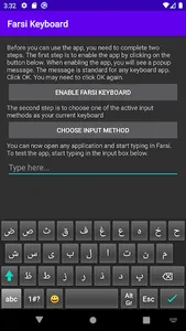 Farsi Keyboard screenshot 1