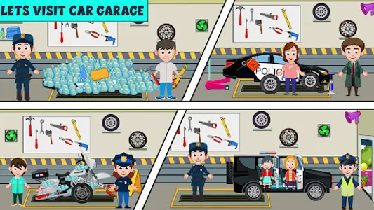 My Family Town - City Police screenshot 1